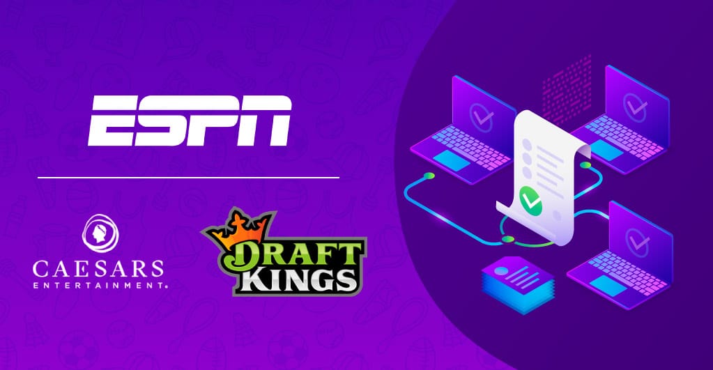 ESPN firma nuevos acuerdos con Caesars y DraftKings